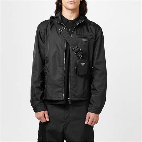 prada windbreaker black|Prada windbreakers for men.